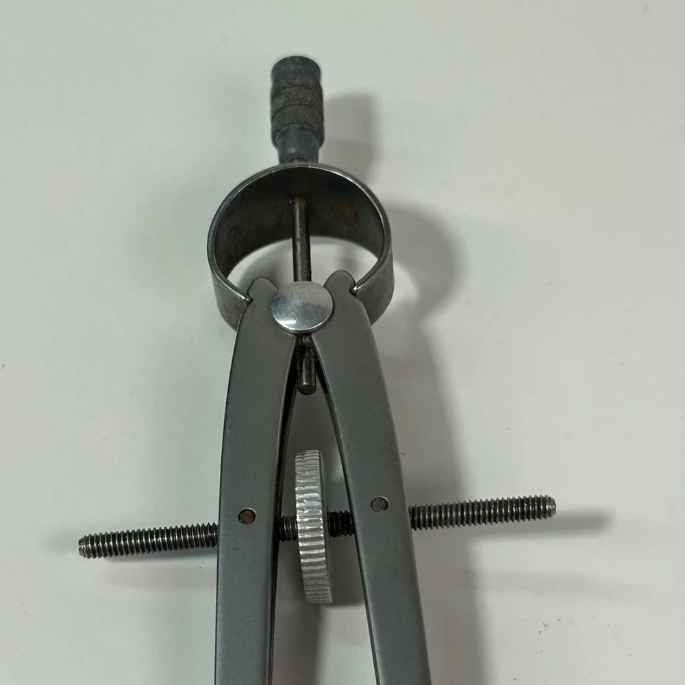 Vemco Model 60 Drafting Compass‎ Silver Metal USA Made Vintage Tool Engineering